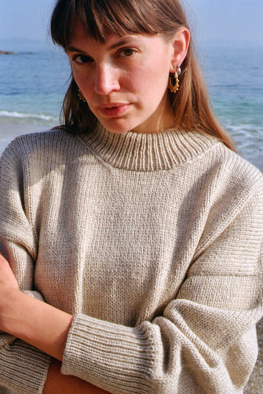 MAR jumper / highland wool / wild oat