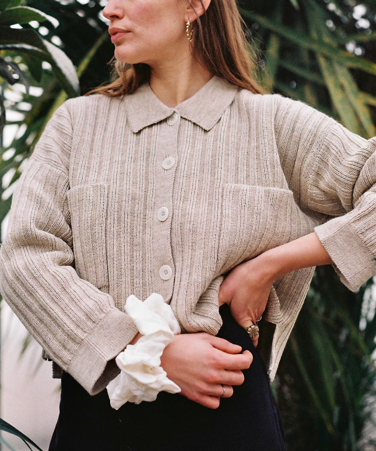 MINI NENNA shirt / highland wool / wild oat