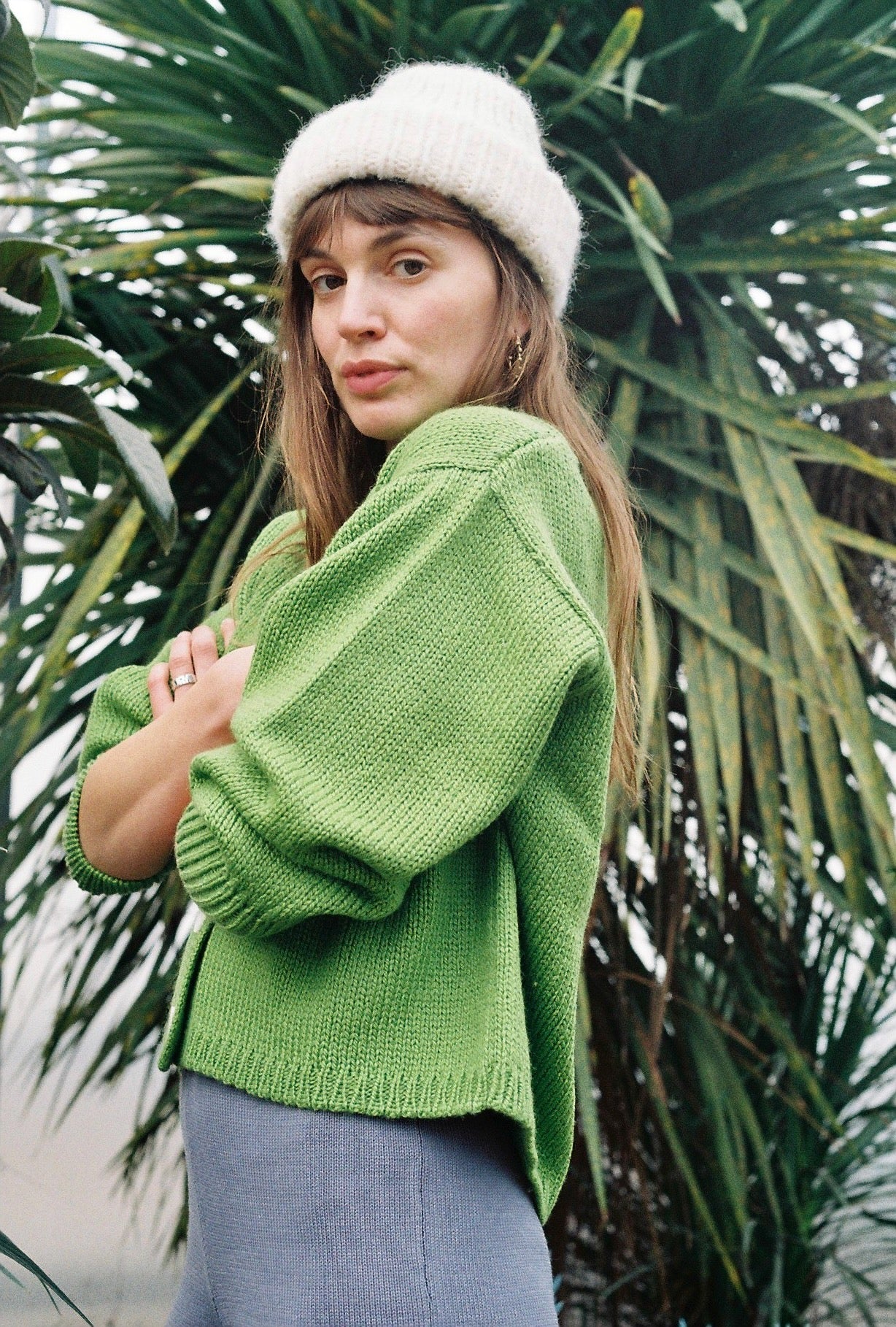 ROSALIA cardigan / highland wool / lemongrass