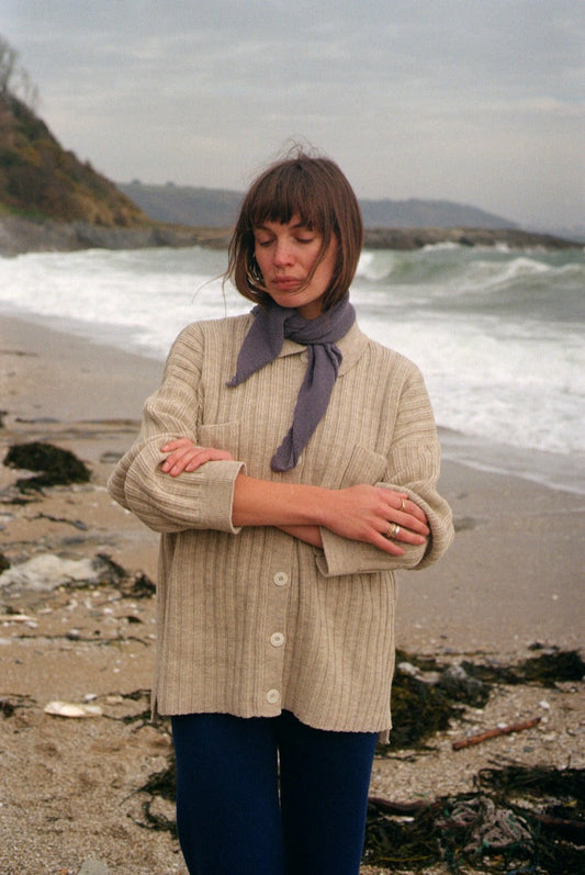 NENNA shirt / highland wool / wild oat