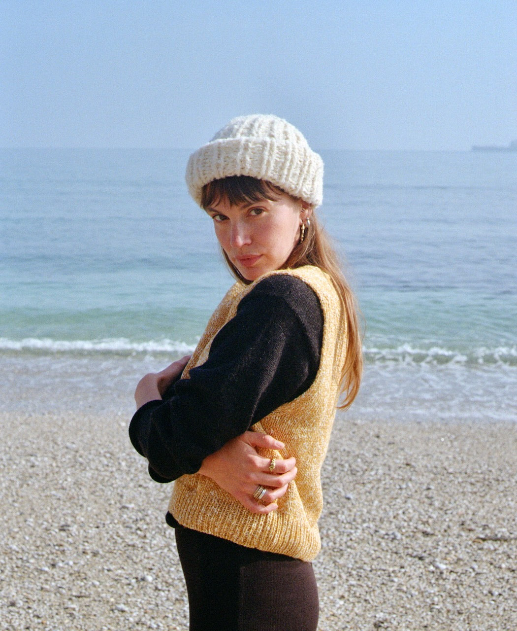 LUCA cardigan / highland wool & alpaca / charcoal