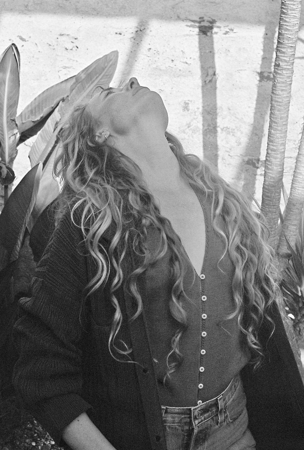 LUCA cardigan / organic cotton / black