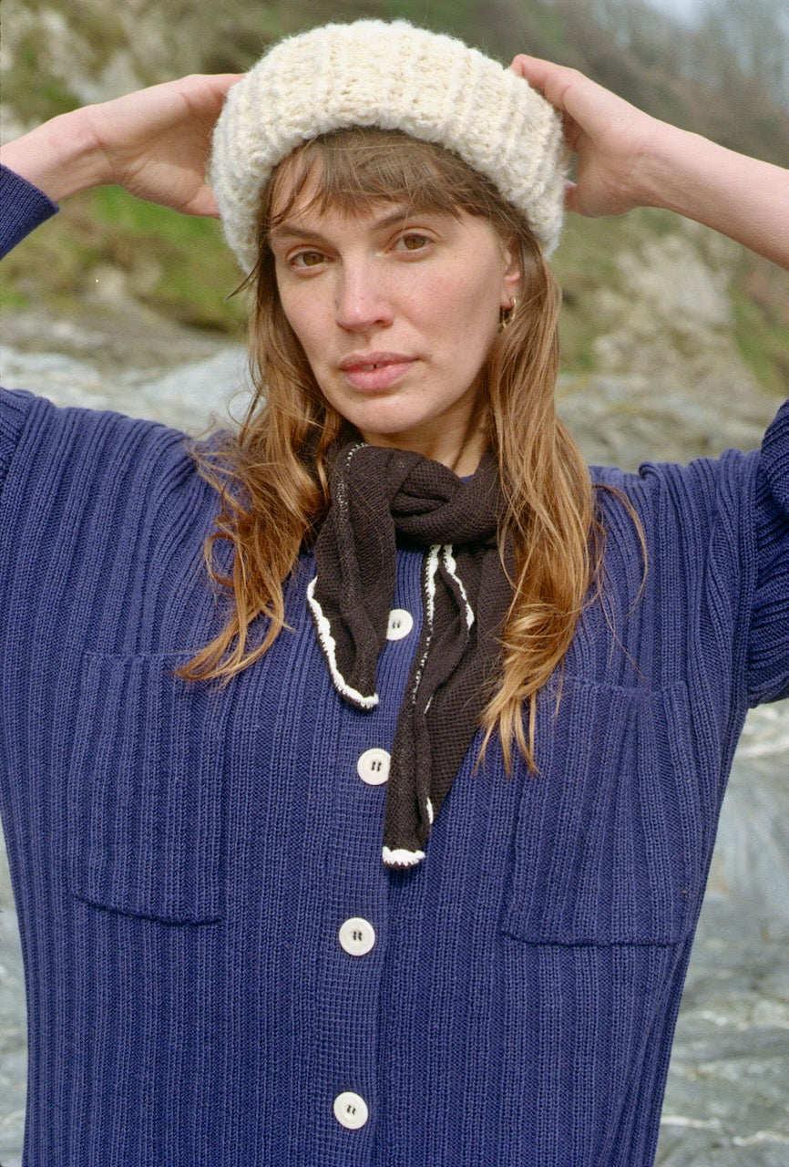 NENNA shirt / highland wool / indigo