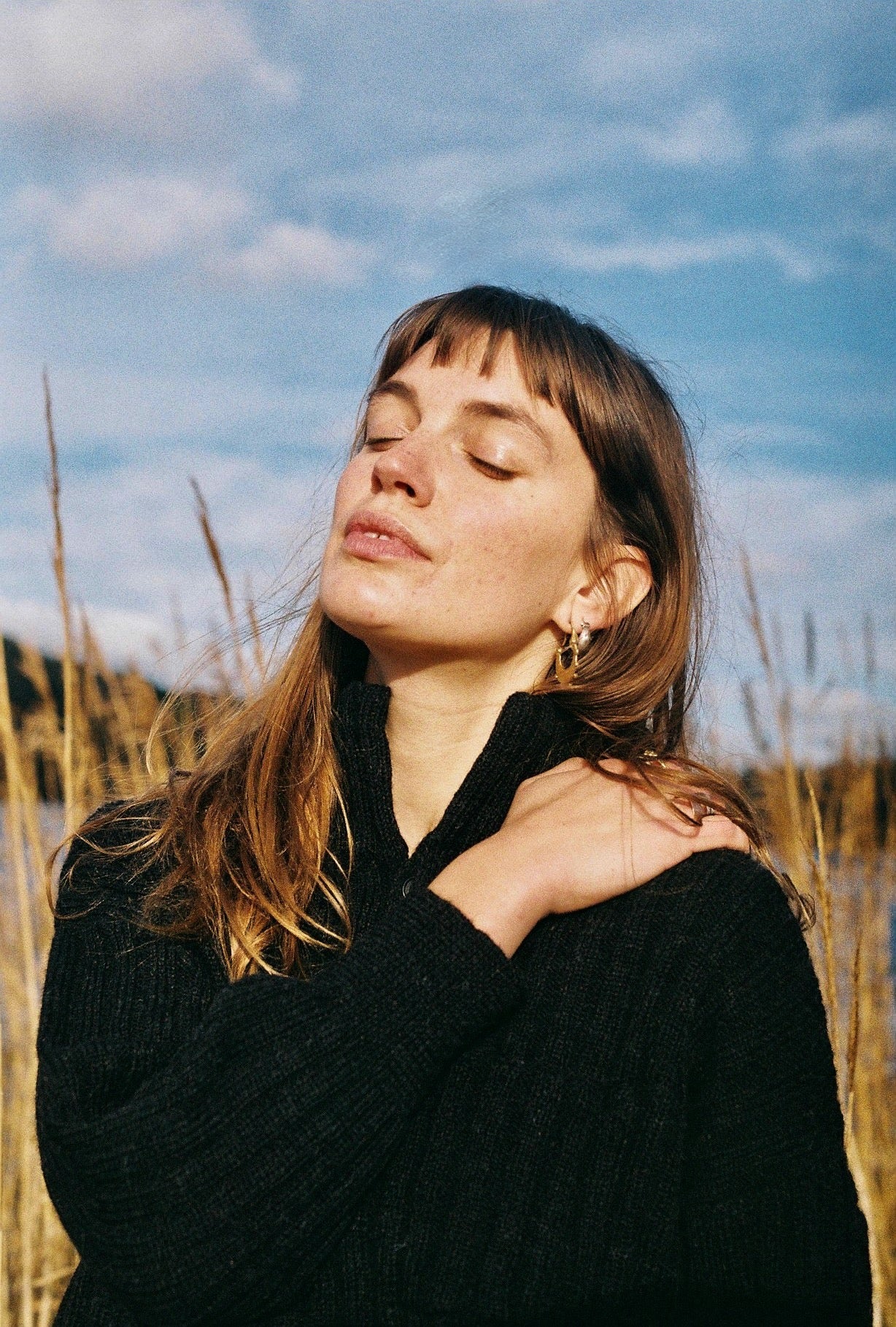 LENNY rib jumper / highland wool & alpaca / charcoal