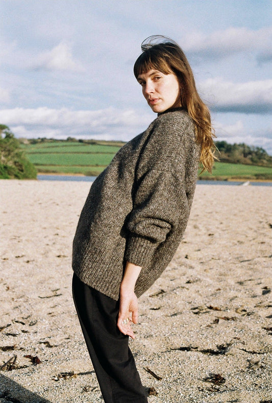 MAR jumper / alpaca & pima cotton / kukicha