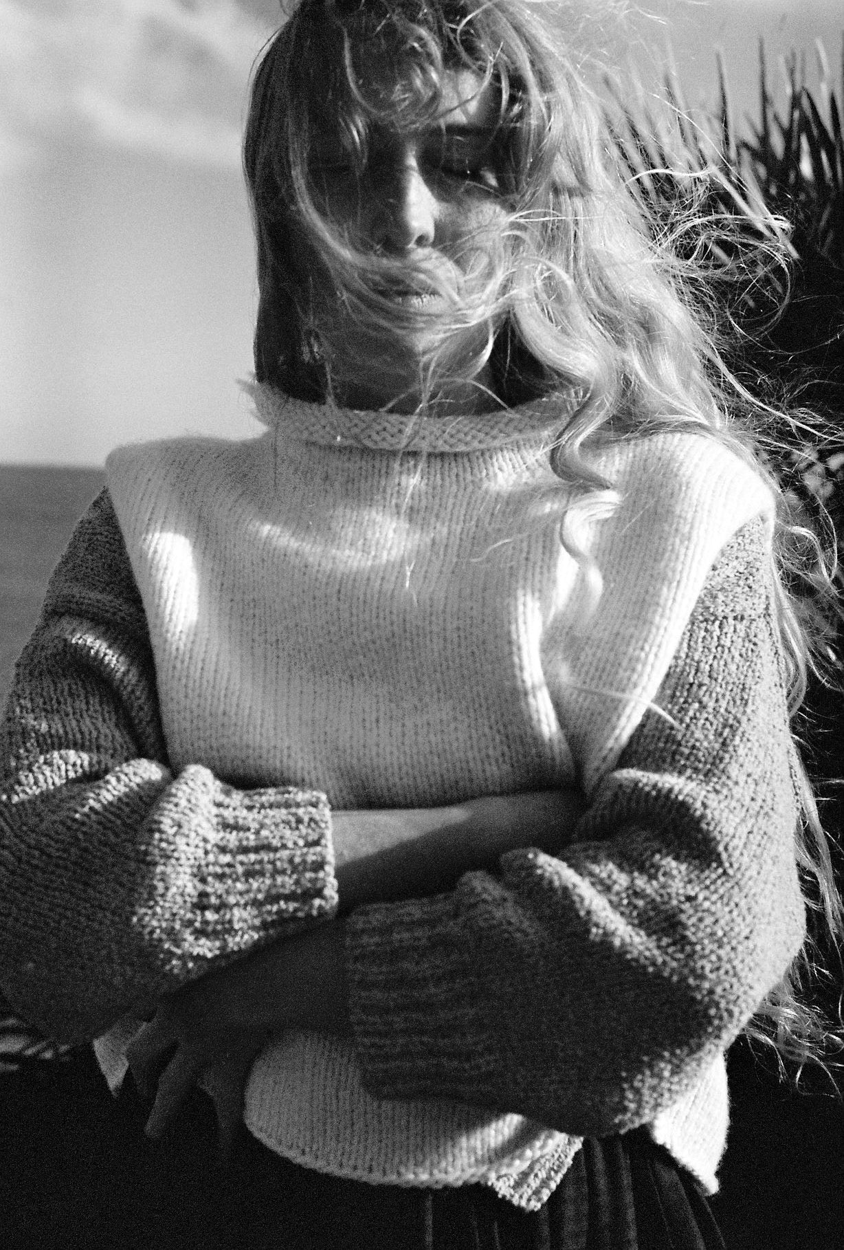 TINO vest / highland wool / milk