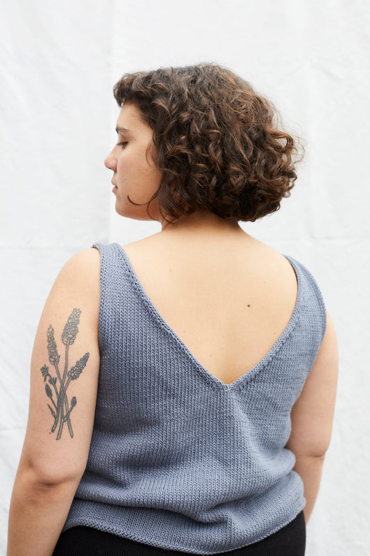 SOLITO vest / organic cotton / berry lassi