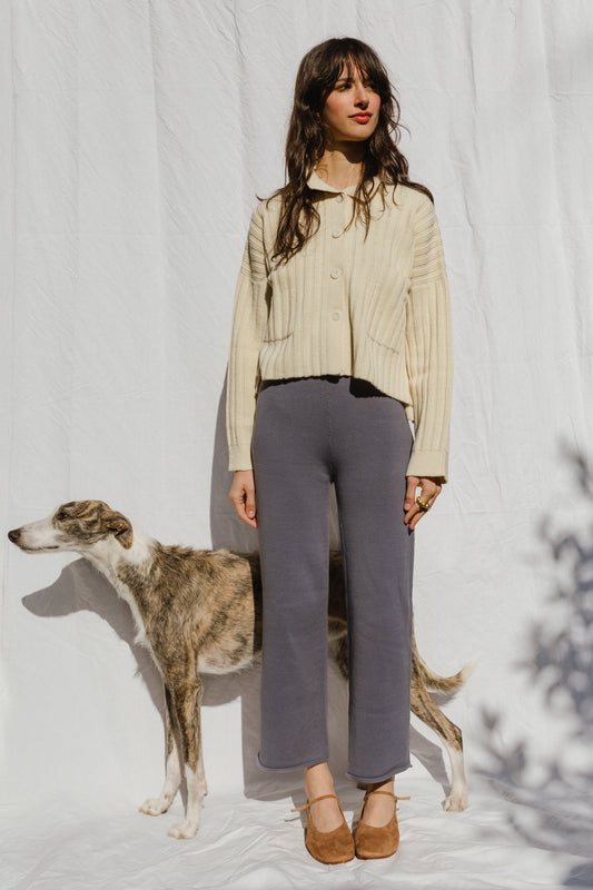 MINI NENNA shirt / highland wool / milk