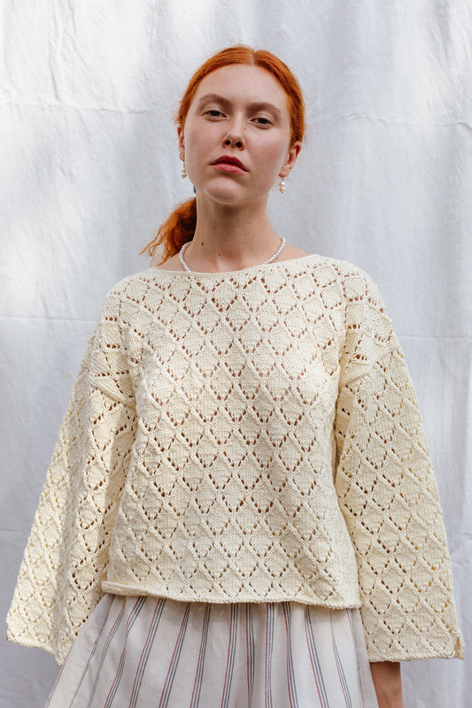 LINA jumper / organic cotton / milk