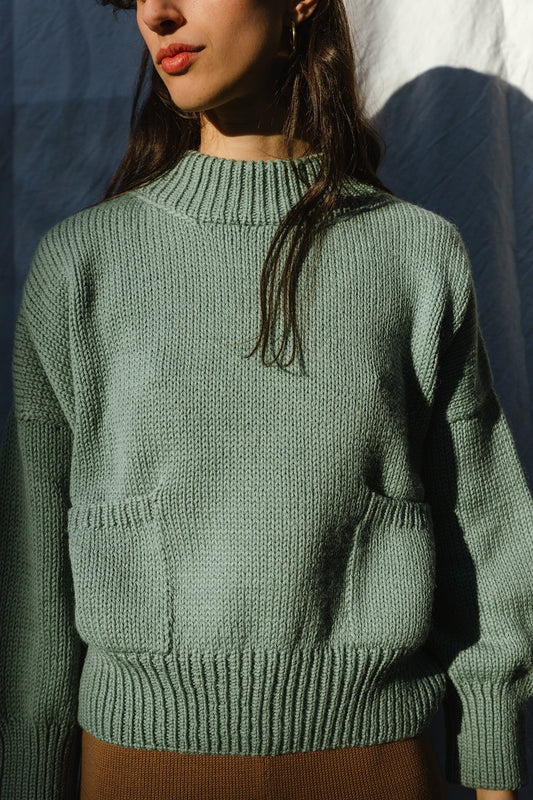 ROSA jumper / highland wool / seaglass