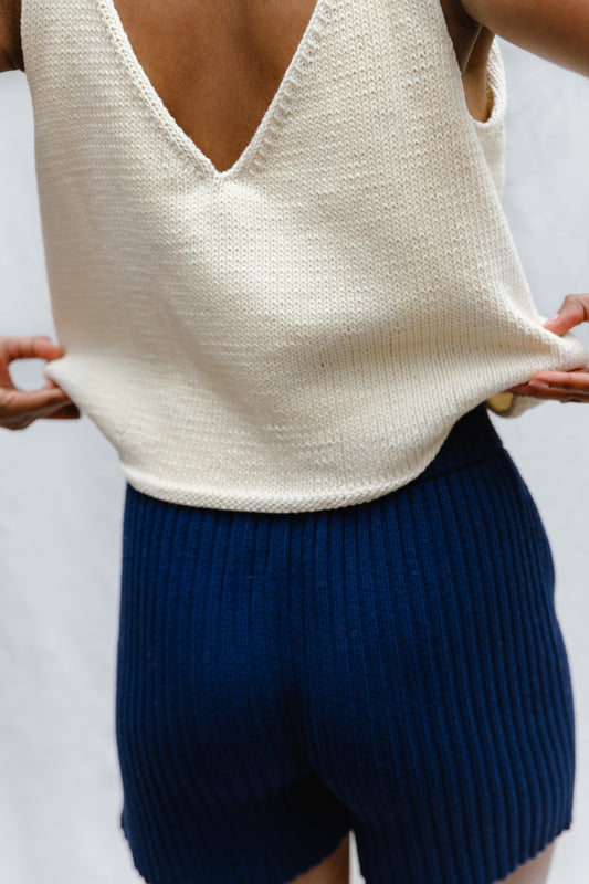 SOLITO vest / organic cotton / milk