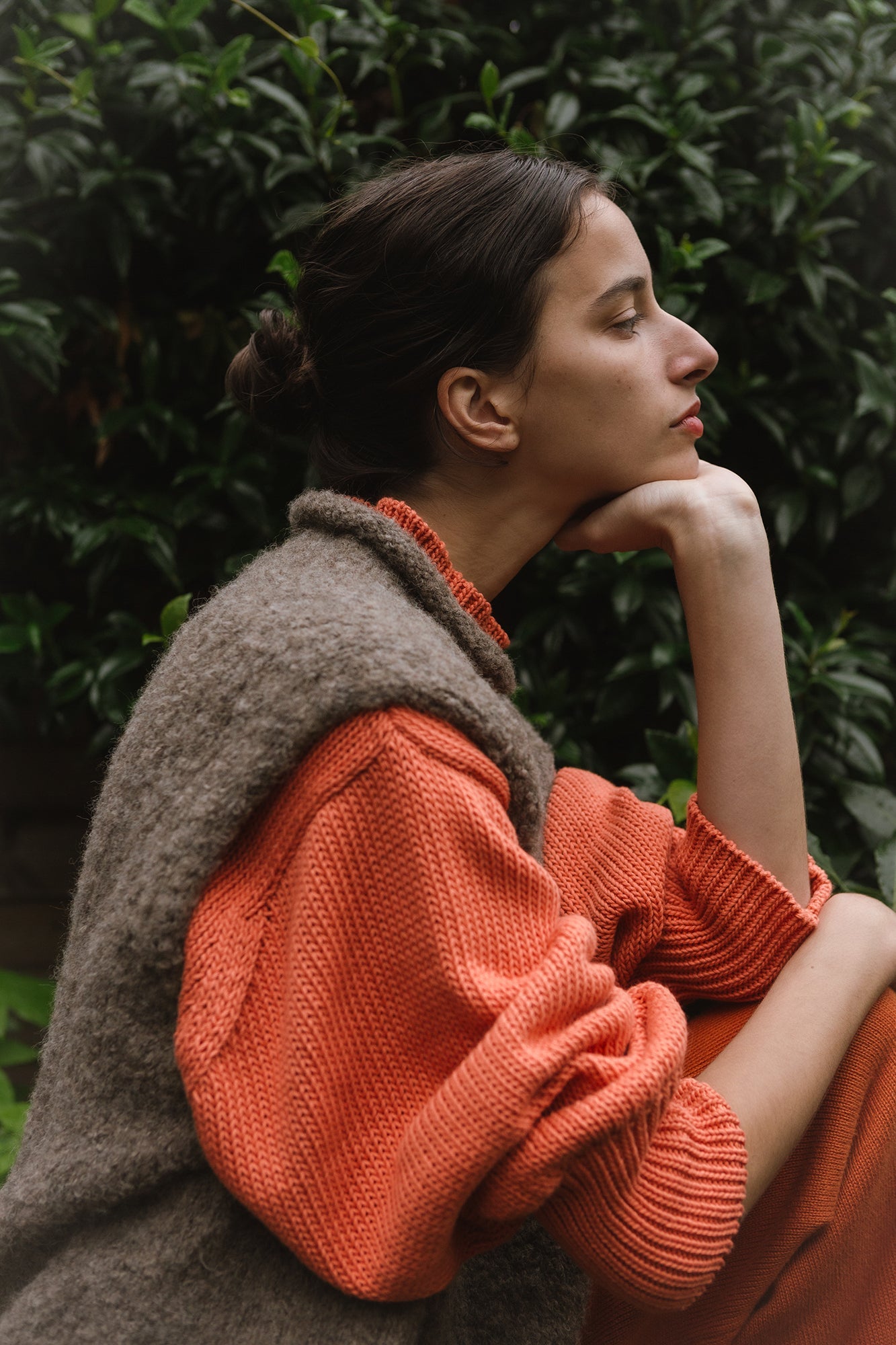 PARSLEY jumper / organic cotton / coral