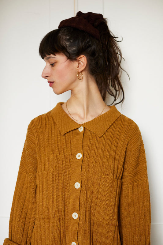NENNA shirt / highland wool / dulce de leche