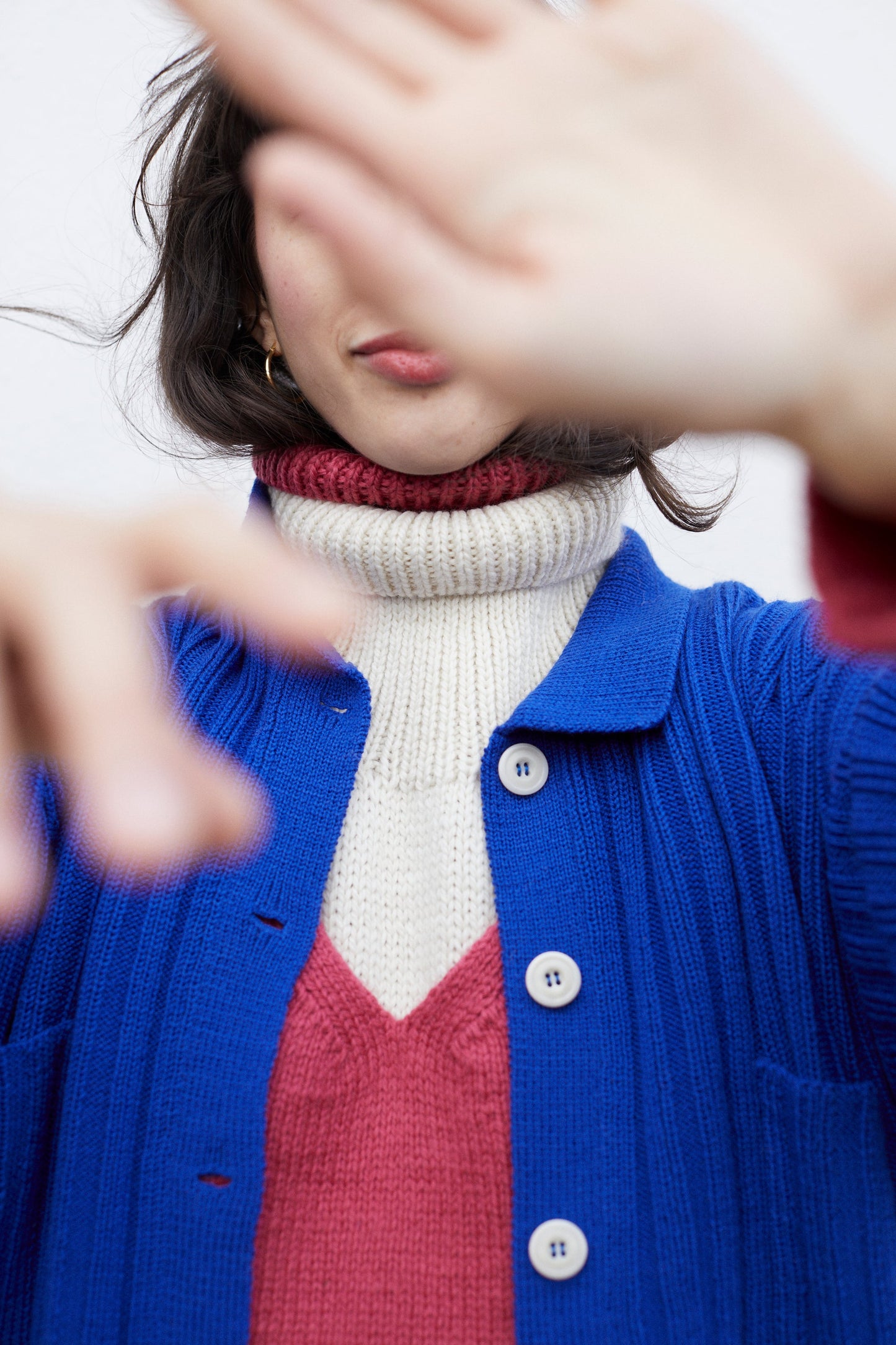 NENNA shirt / highland wool / sapphire