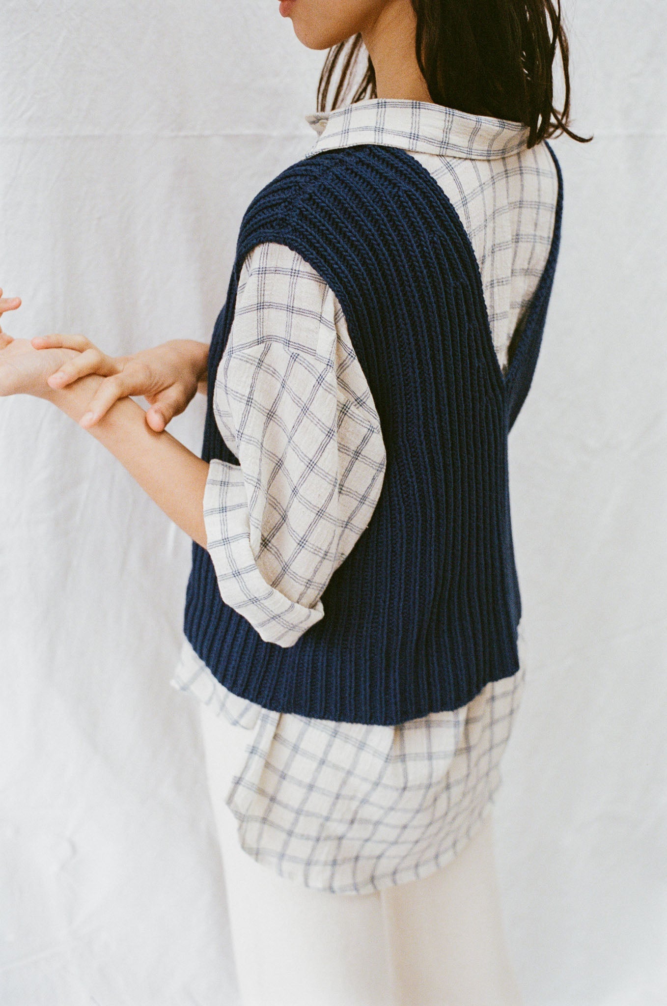 LUZ top / organic cotton / midnight