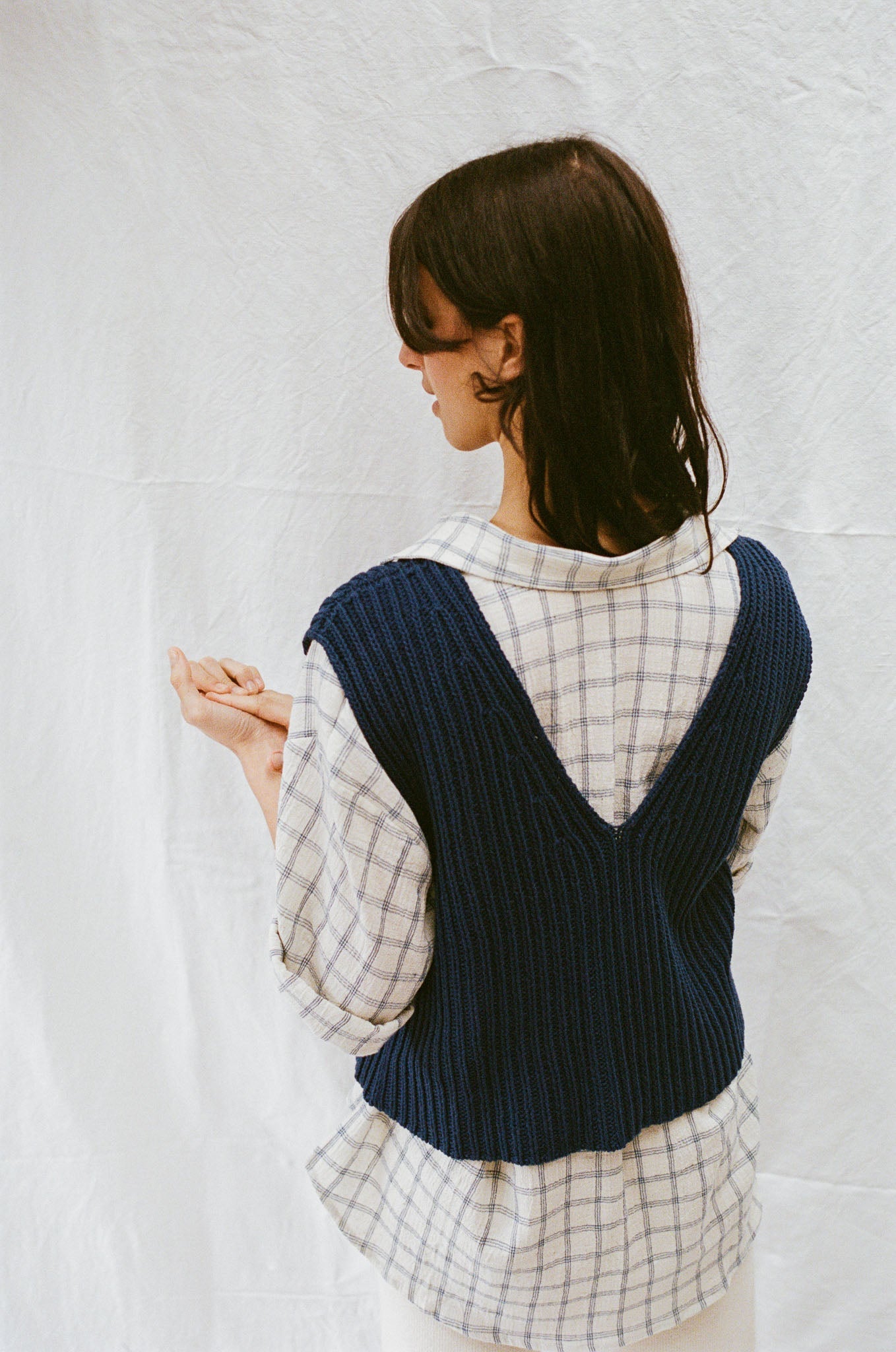 LUZ top / organic cotton / midnight