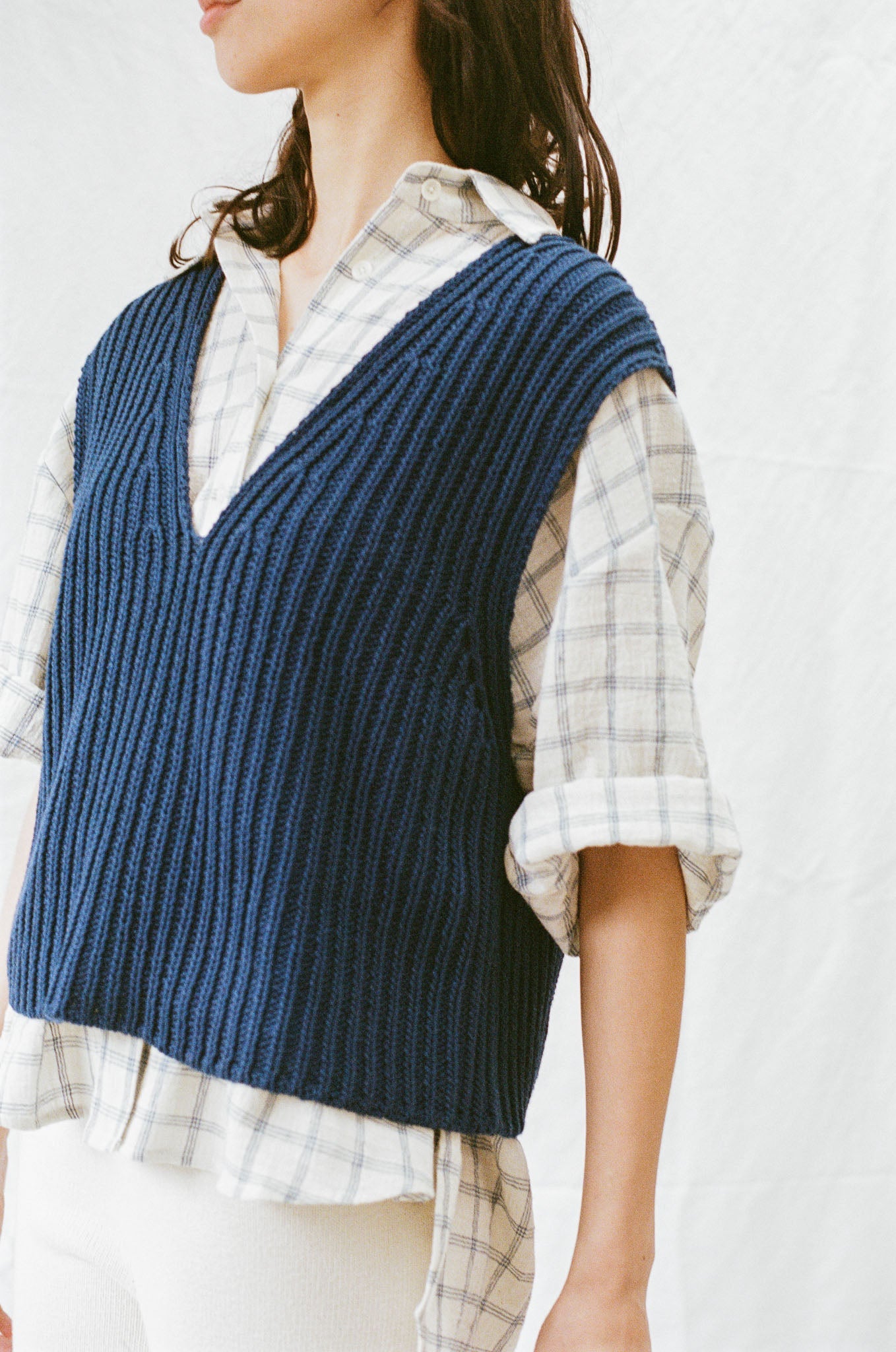 LUZ top / organic cotton / midnight