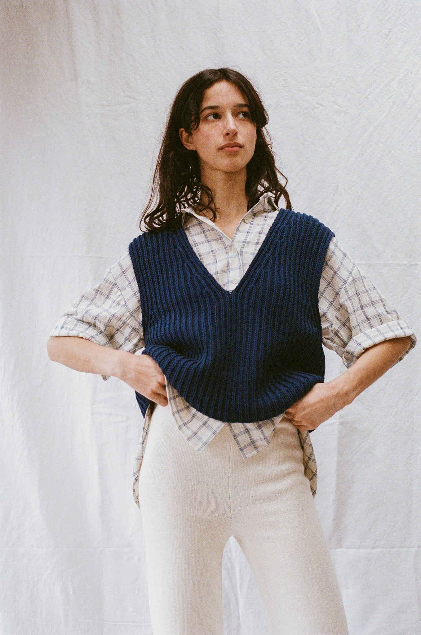 LUZ top / organic cotton / midnight