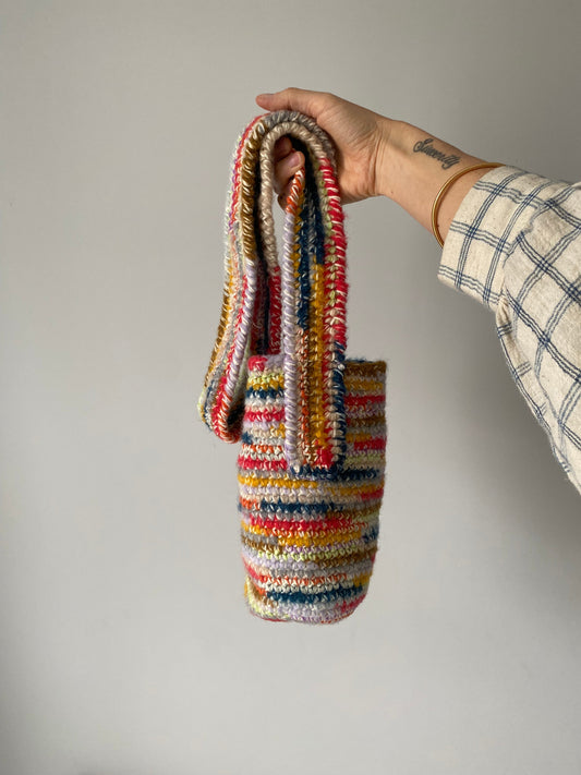 CONFETTI no waste pouch / organic cotton milk & mixed yarns