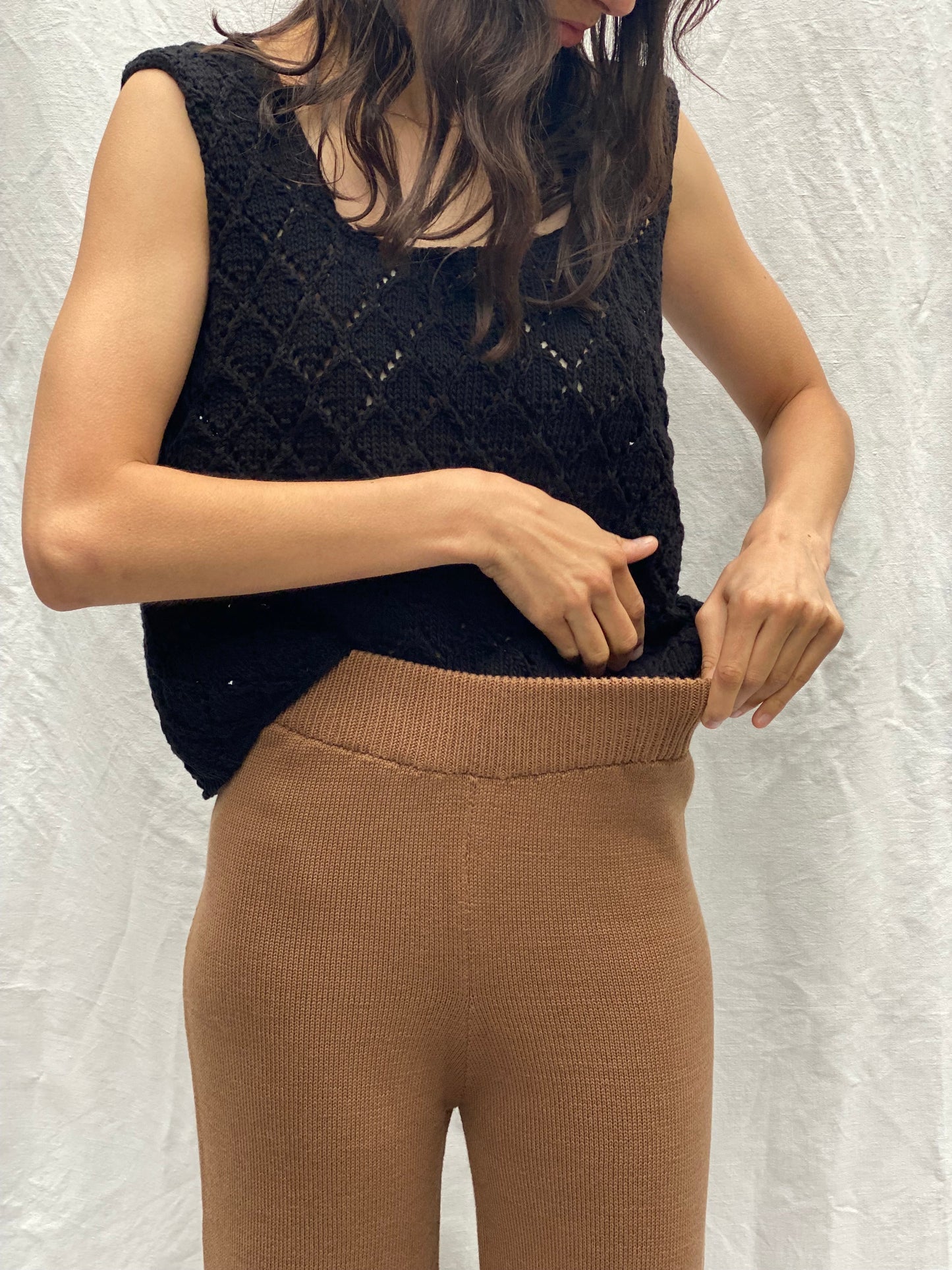 CARLA trousers / organic cotton / carob