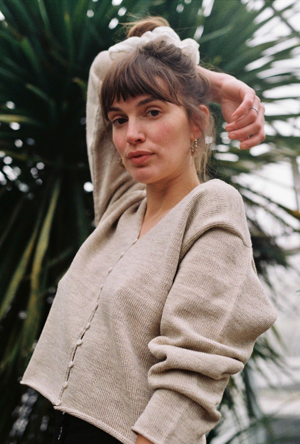 LUCA cardigan / highland wool / wild oat