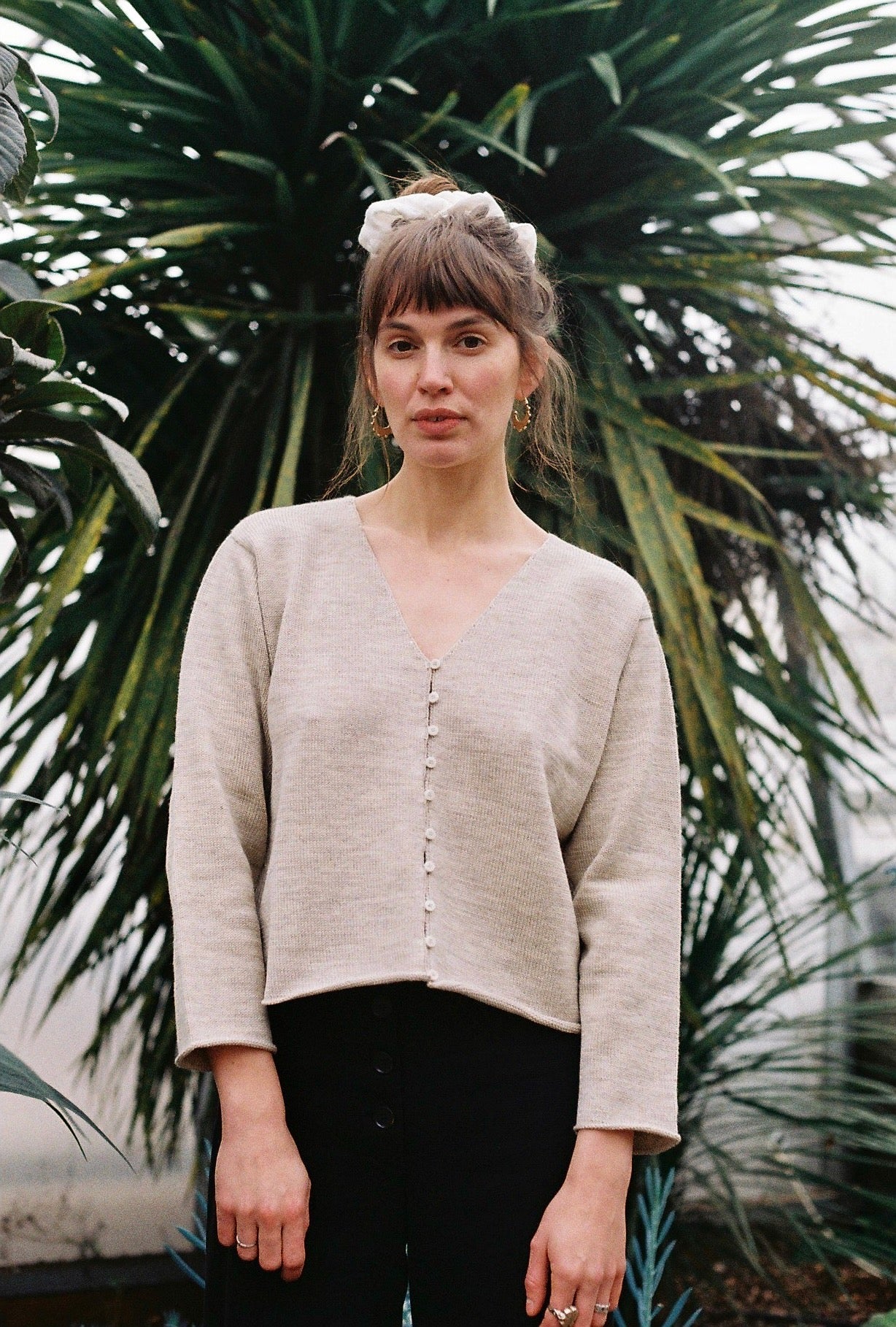 LUCA cardigan / highland wool / wild oat