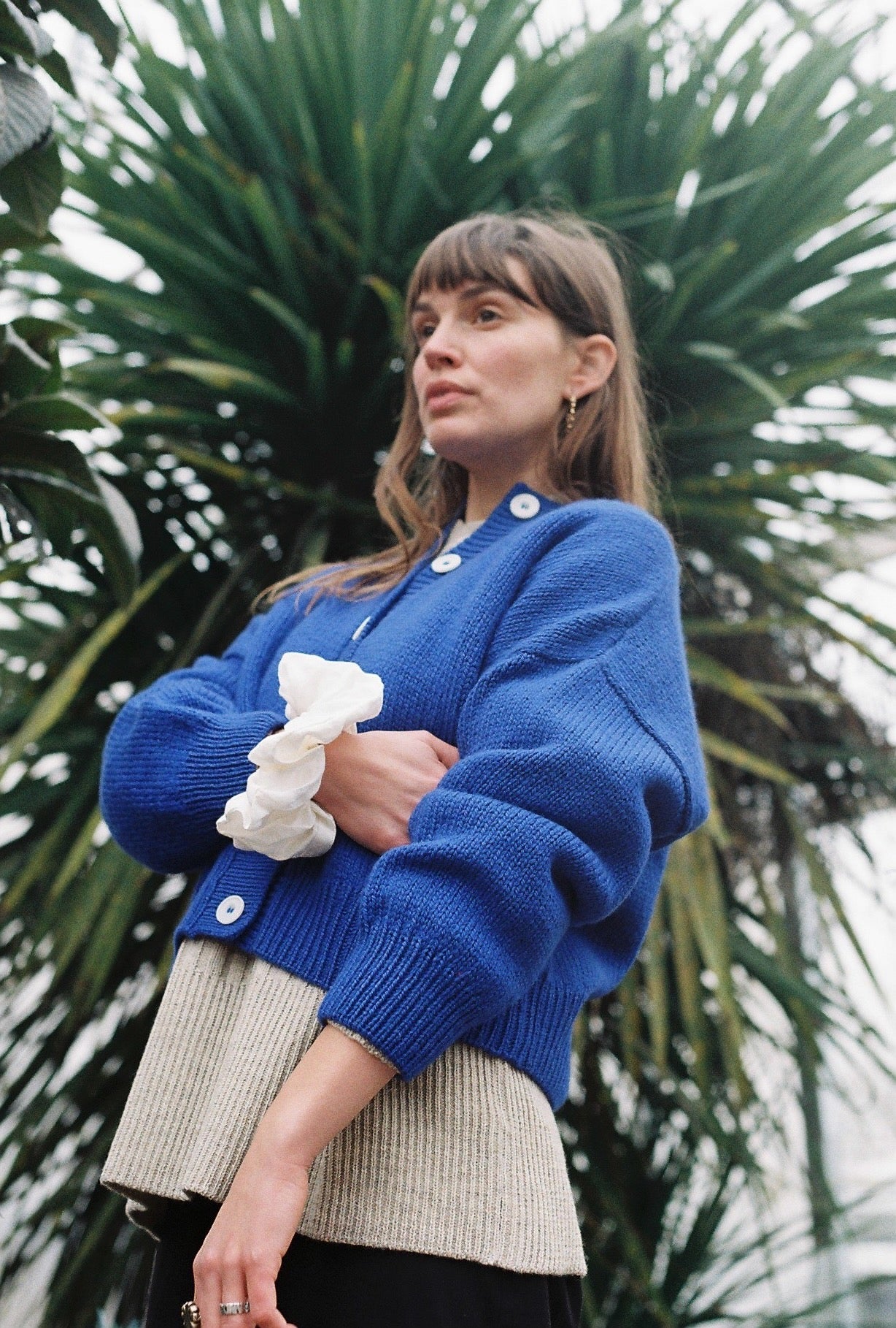 CARMEN cardigan / highland wool / sapphire