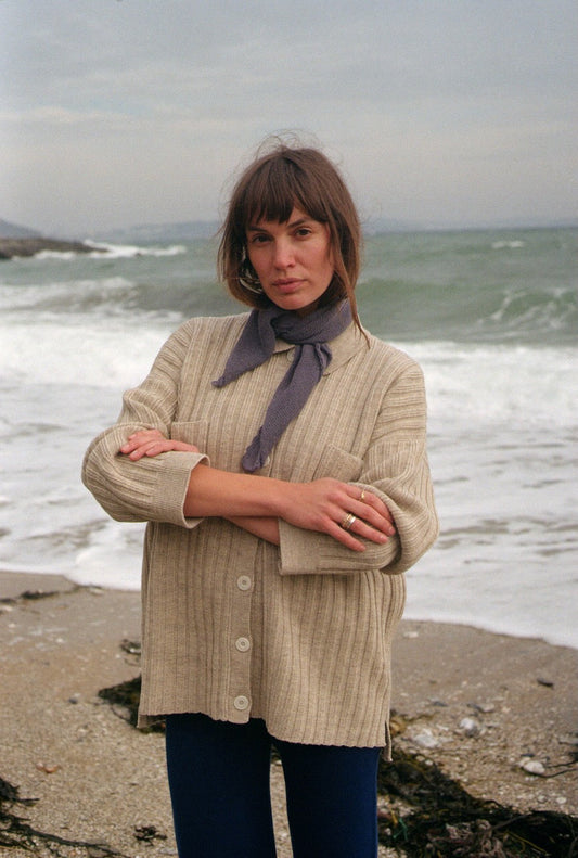 NENNA shirt / highland wool / wild oat