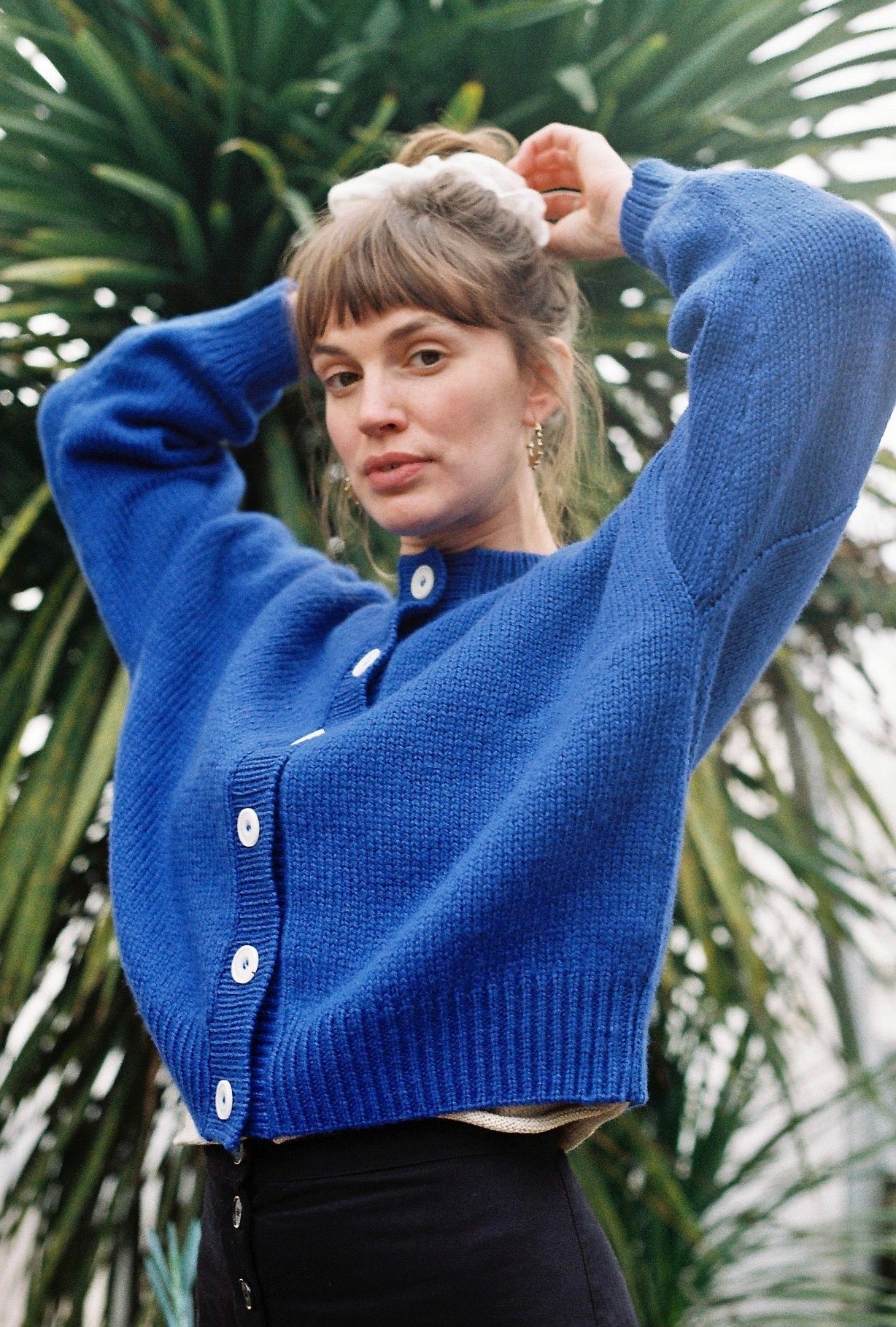 CARMEN cardigan / highland wool / sapphire