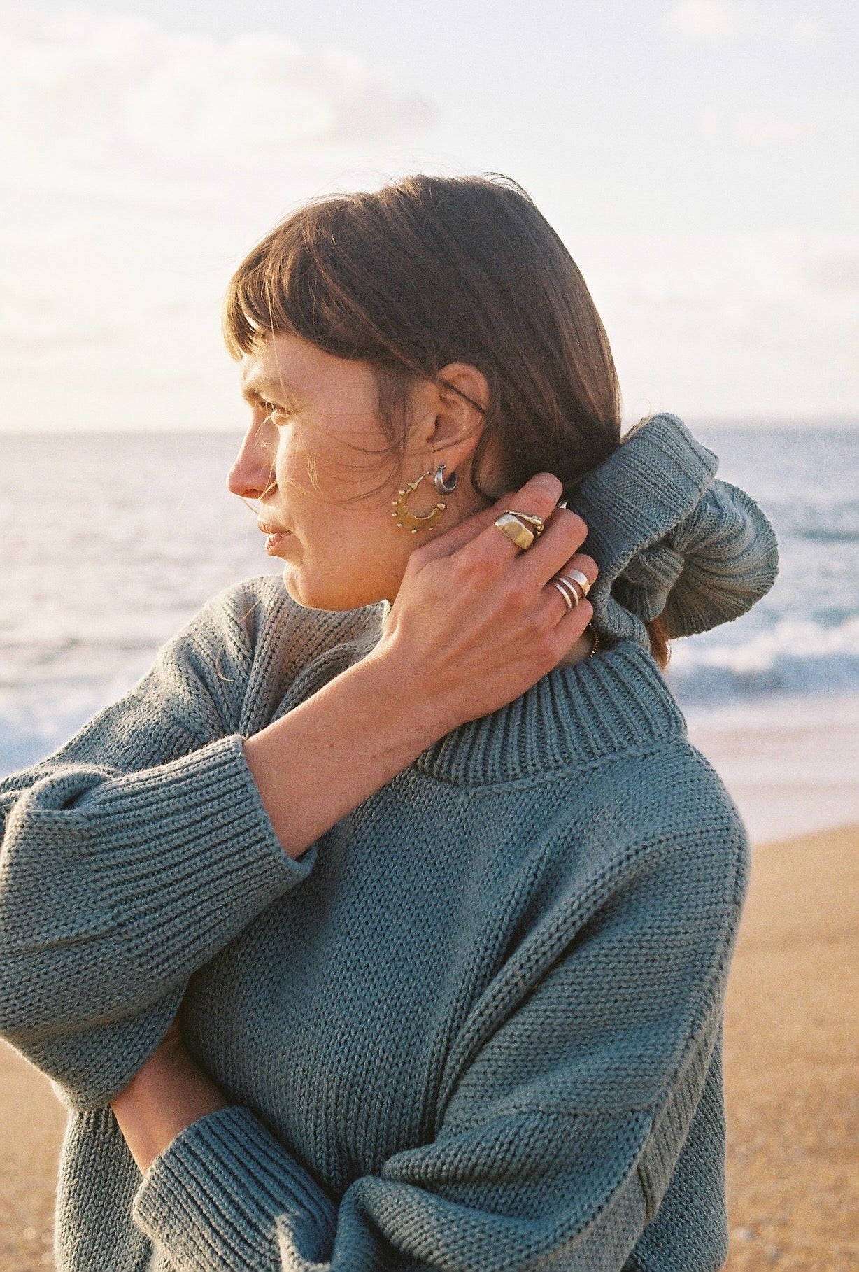 ROSA jumper / highland wool / seaglass