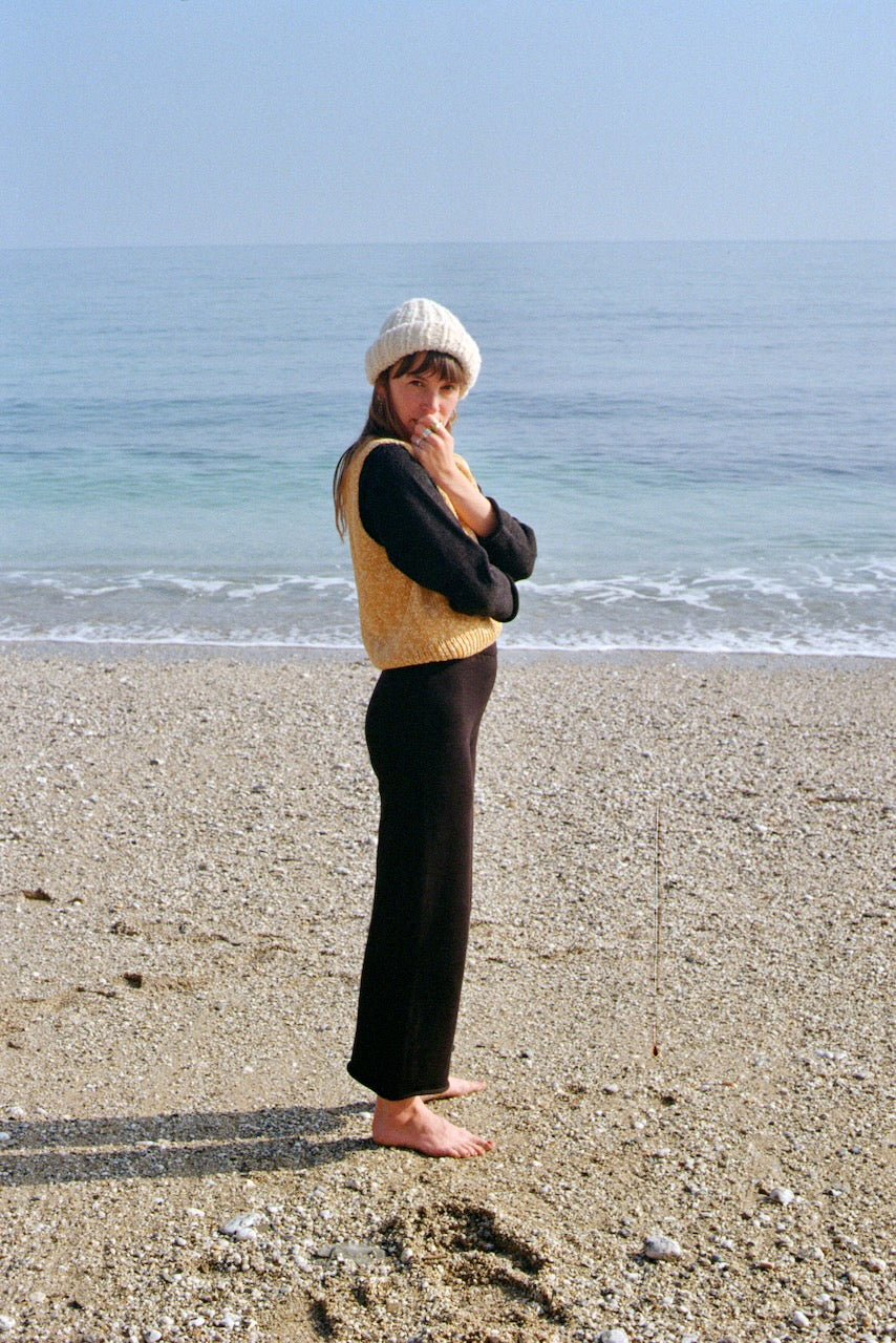 LUCA cardigan / highland wool & alpaca / charcoal