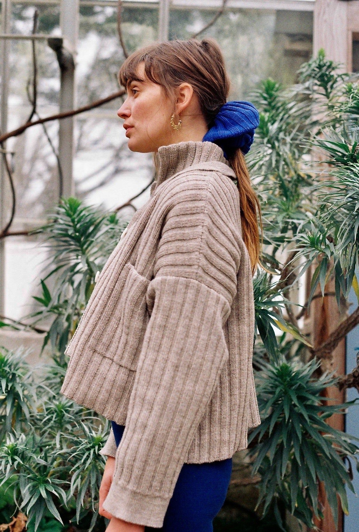 MINI NENNA shirt / highland wool / rock salt