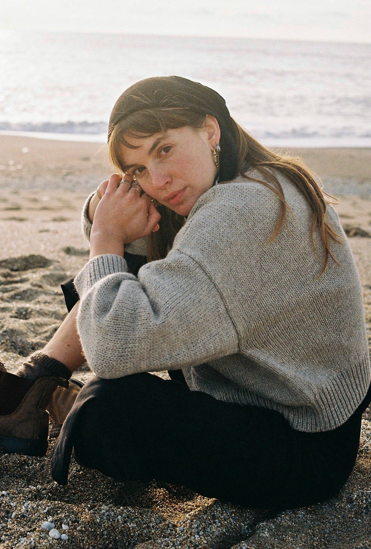 CARMEN cardigan / highland wool / rock salt