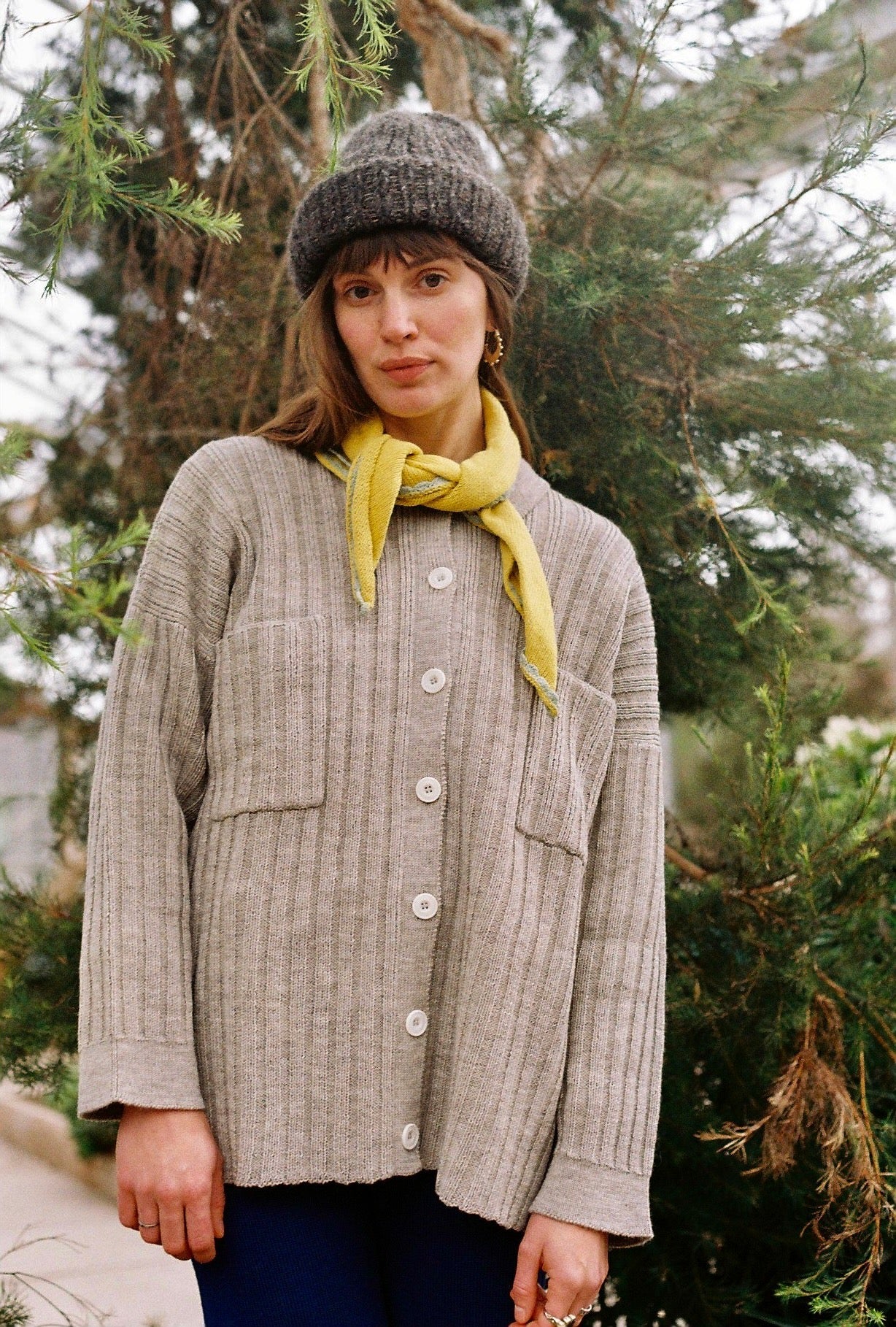 NENNA shirt / highland wool / rock salt