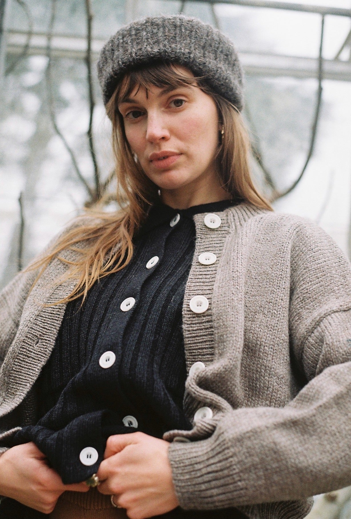 NENNA shirt / highland wool / charcoal