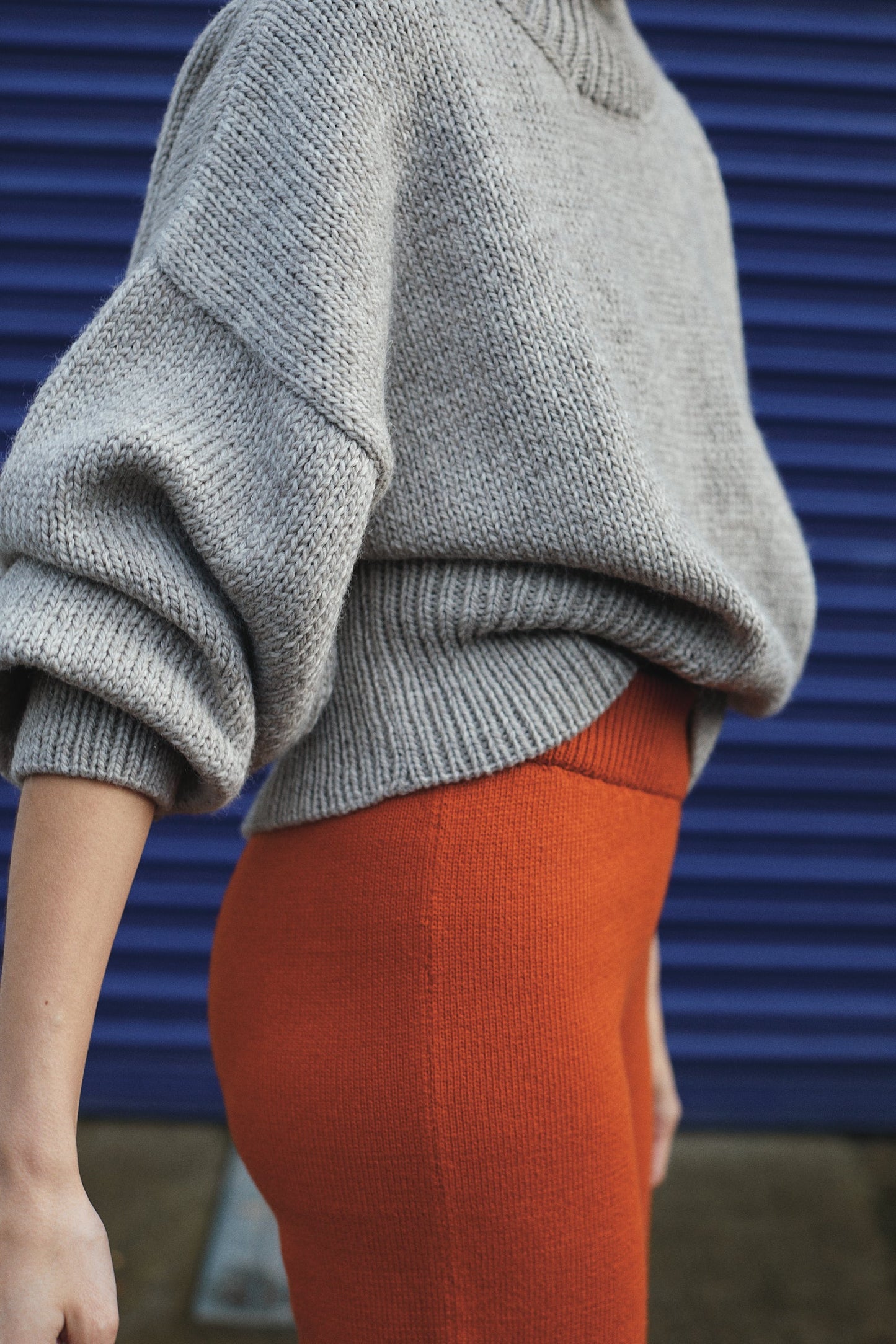 MINI NORA turtleneck / highland wool / rock salt