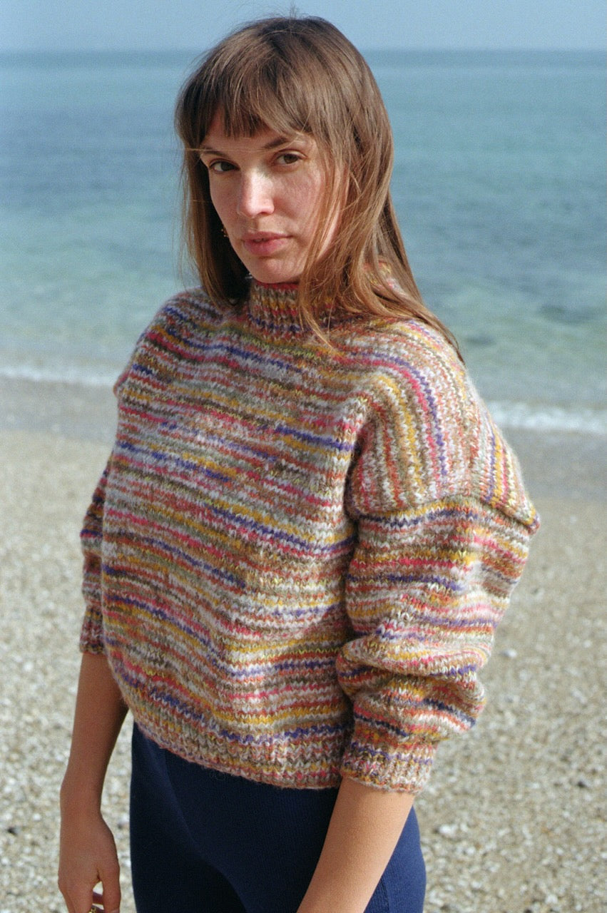 CONFETTI no waste jumper / carob