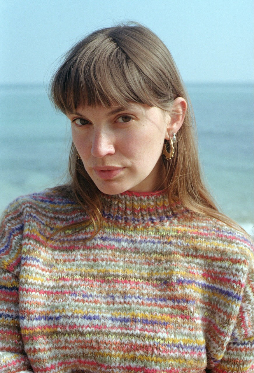 CONFETTI no waste jumper / carob