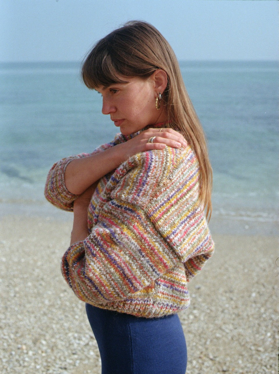 CONFETTI no waste jumper / carob