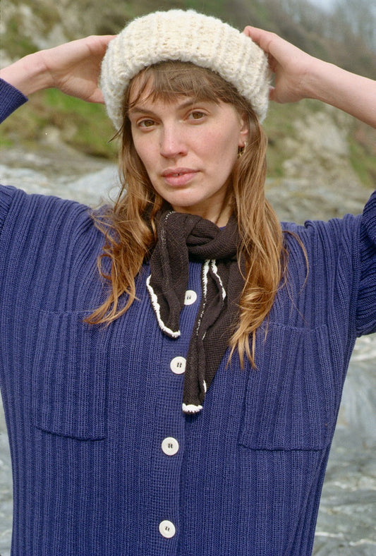 NENNA shirt / highland wool / indigo