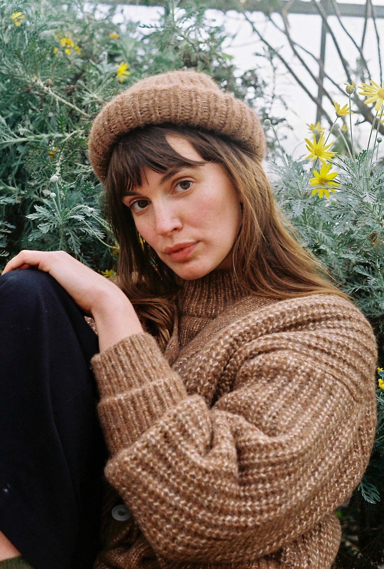 TULA cardigan / alpaca & pima cotton / autumn leaf