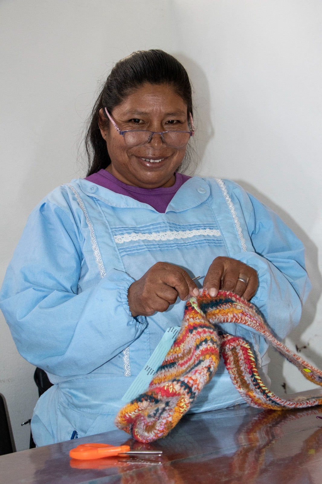 CONFETTI no waste pouch / organic cotton milk & mixed yarns