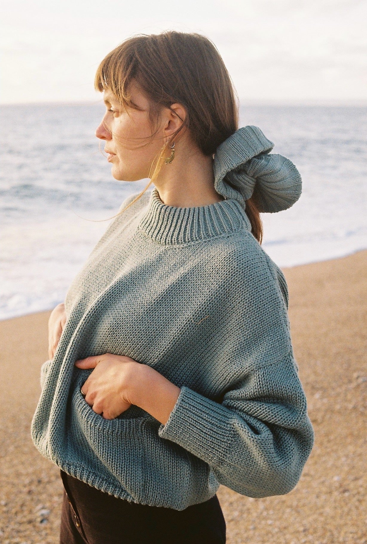 ROSA jumper / highland wool / seaglass