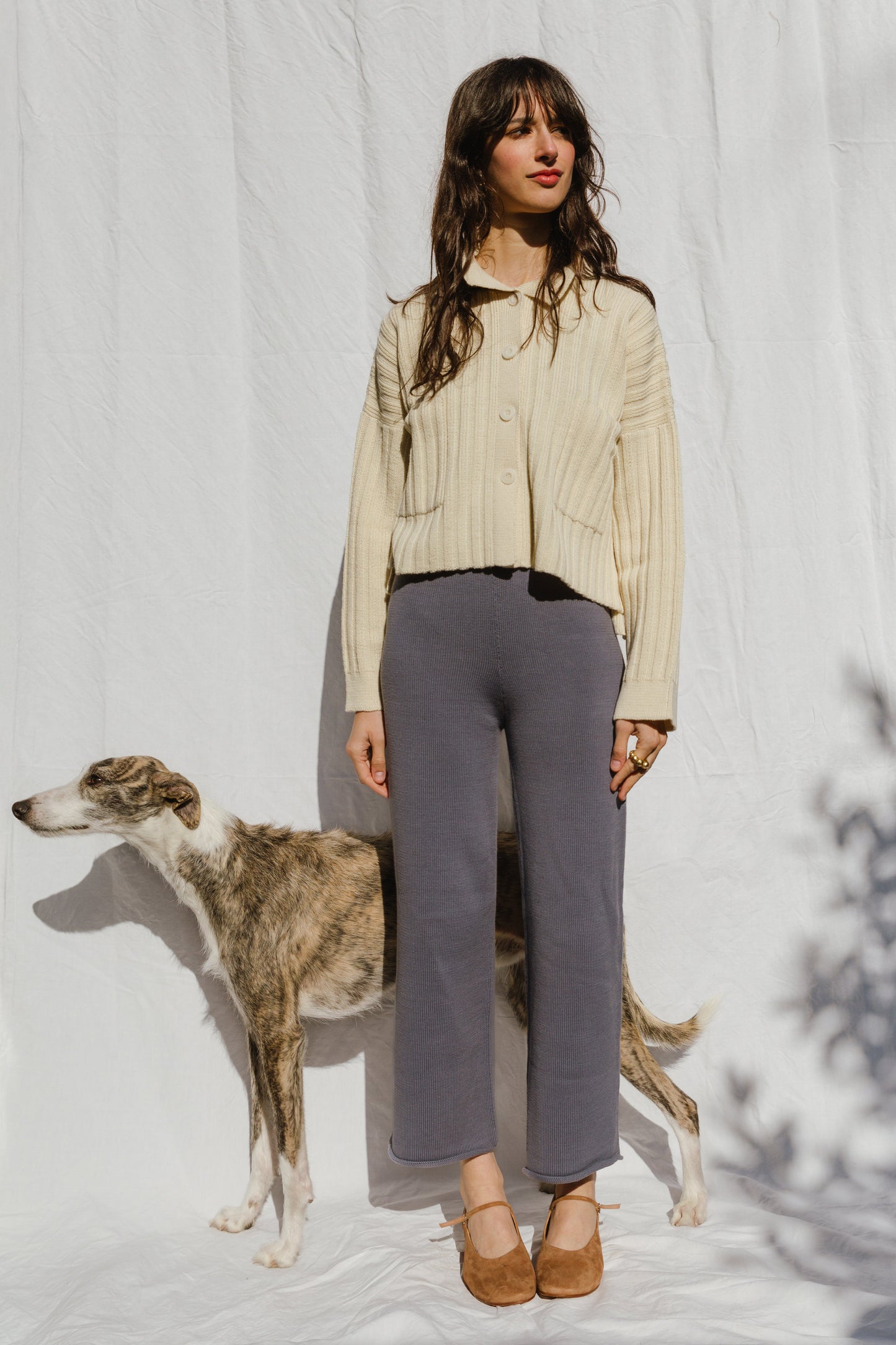 MINI NENNA shirt / highland wool / milk