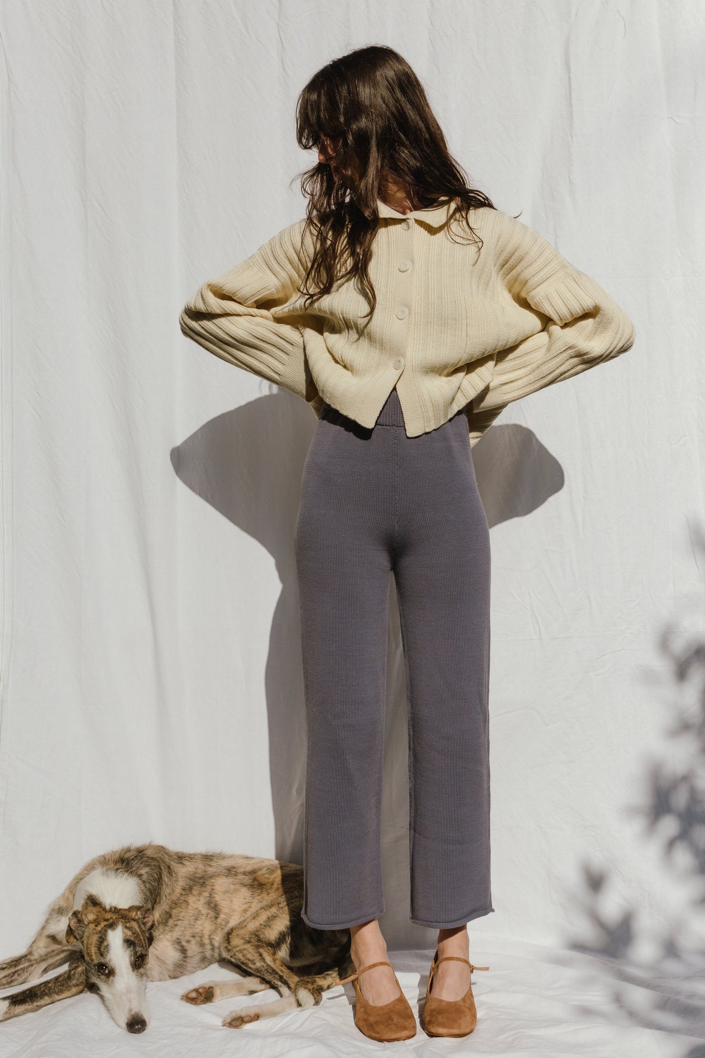 MINI NENNA shirt / highland wool / milk