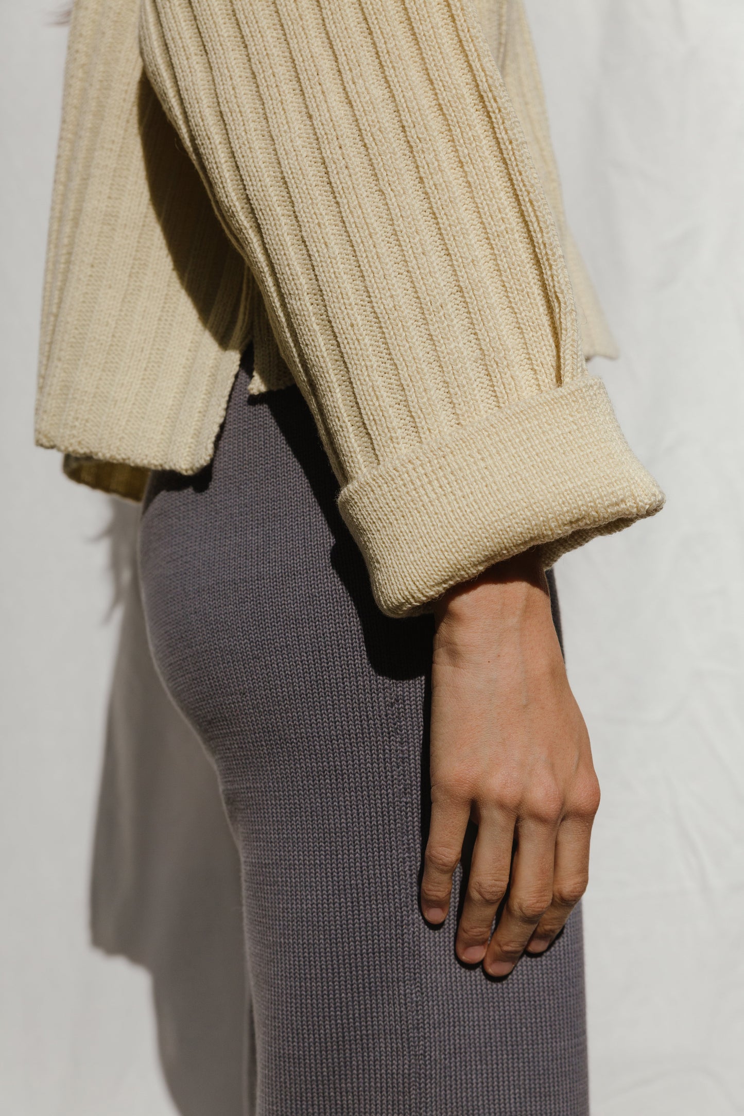 MINI NENNA shirt / highland wool / milk