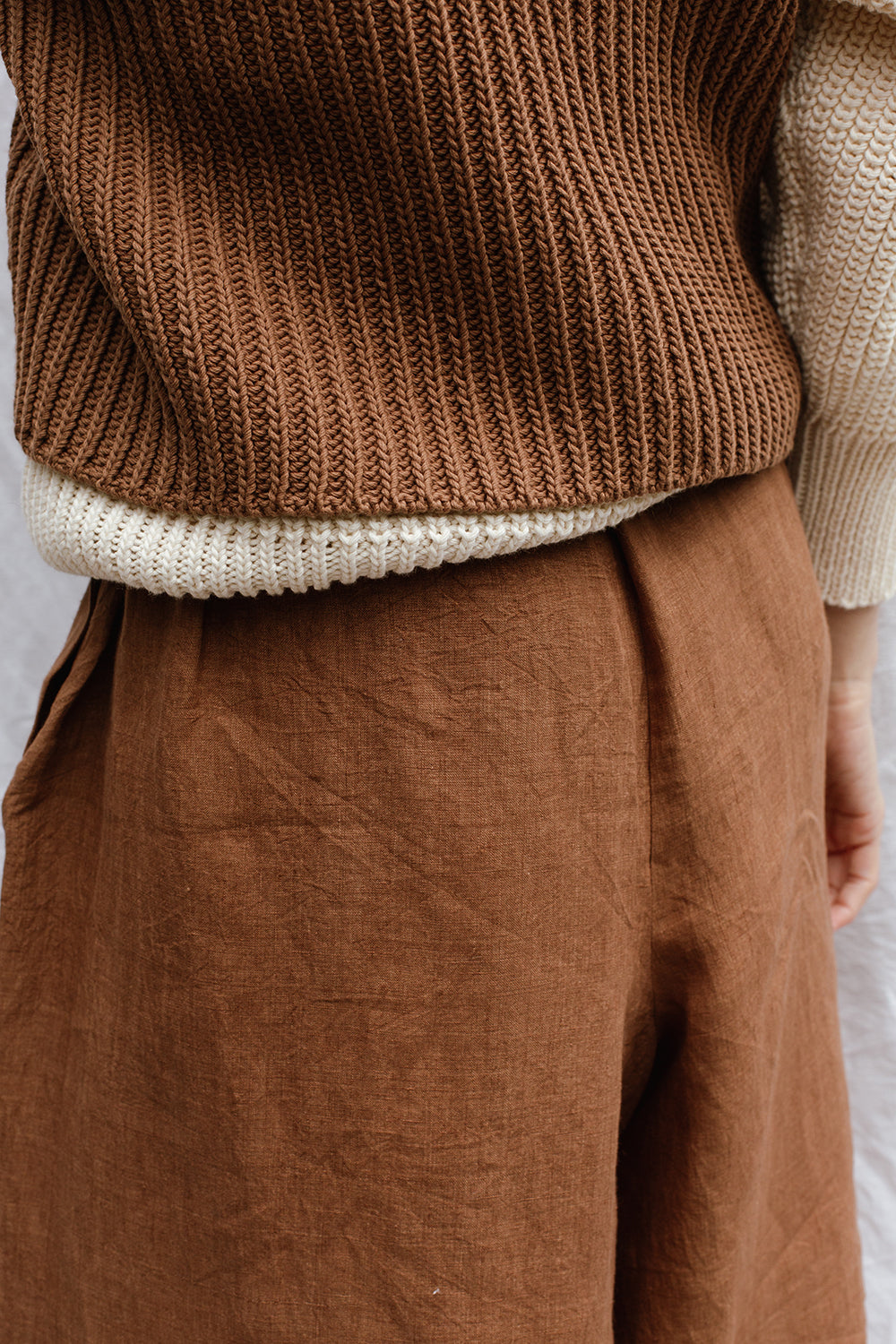 LUZ top / organic cotton / carob