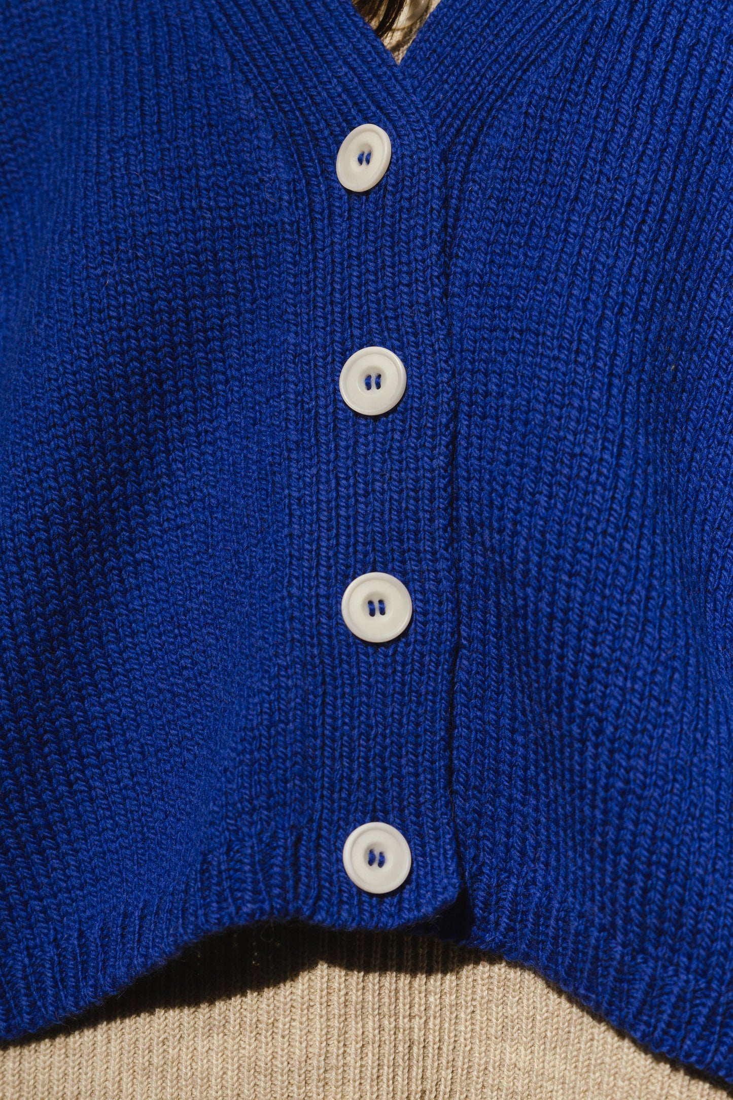 ROSALIA cardigan / highland wool / sapphire