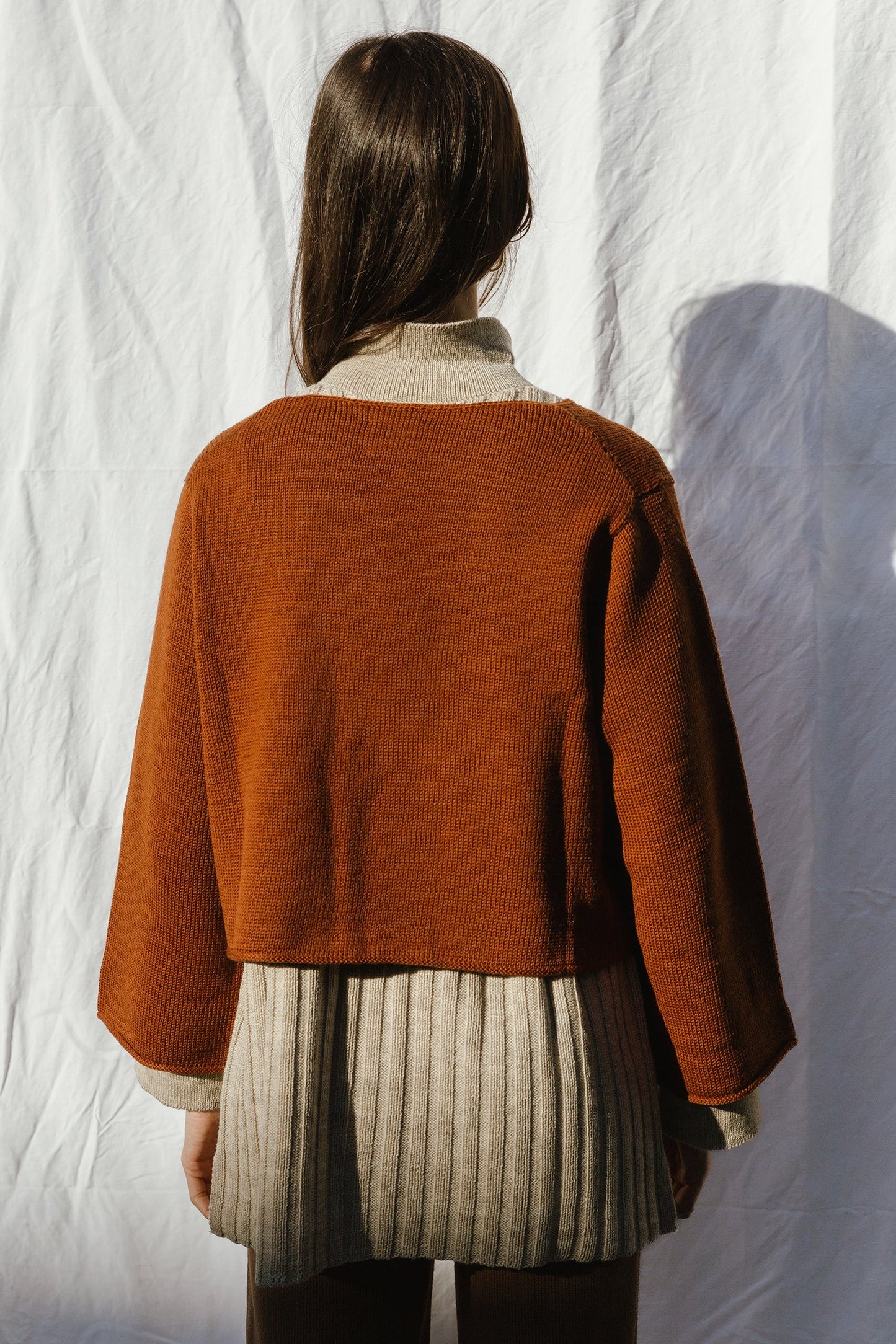 REINA cardigan / highland wool / sandalwood
