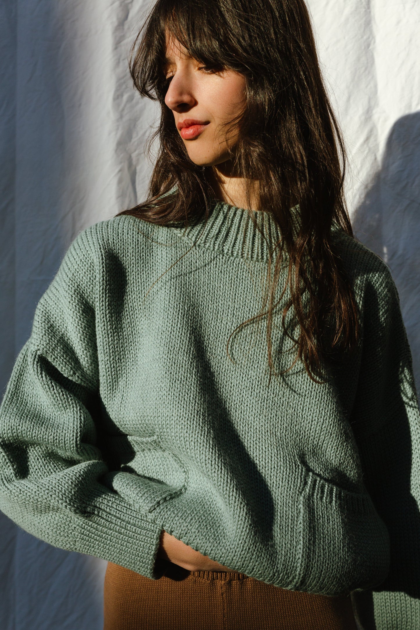 ROSA jumper / highland wool / seaglass